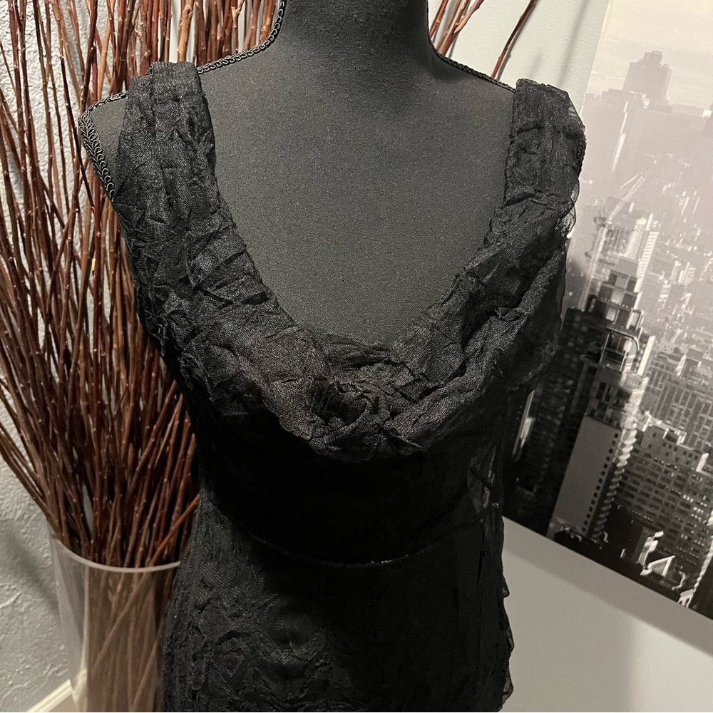 ๐NWT PRETTY LITTLE THINGS COWL NECK MESH MAXI BEACH DRESS SIZE 8๐ - Picture 3 of 7